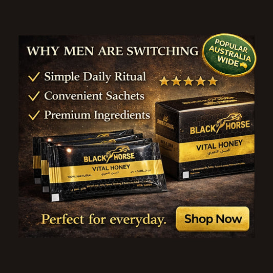 BIG BLACK HORSE – Premium Vital Honey - Individual Sachets