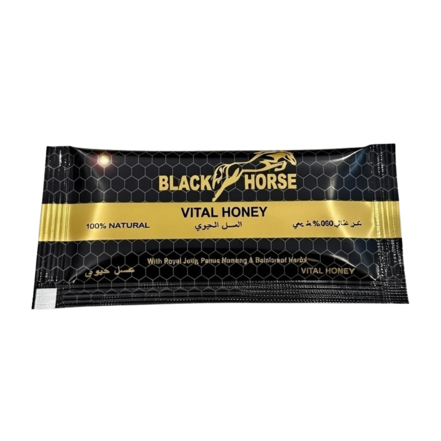 BIG BLACK HORSE – Premium Vital Honey (Boxes of 24-Sachets)
